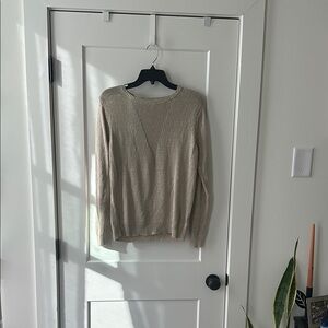 Forever 21 Beige Crew Neck Sweater